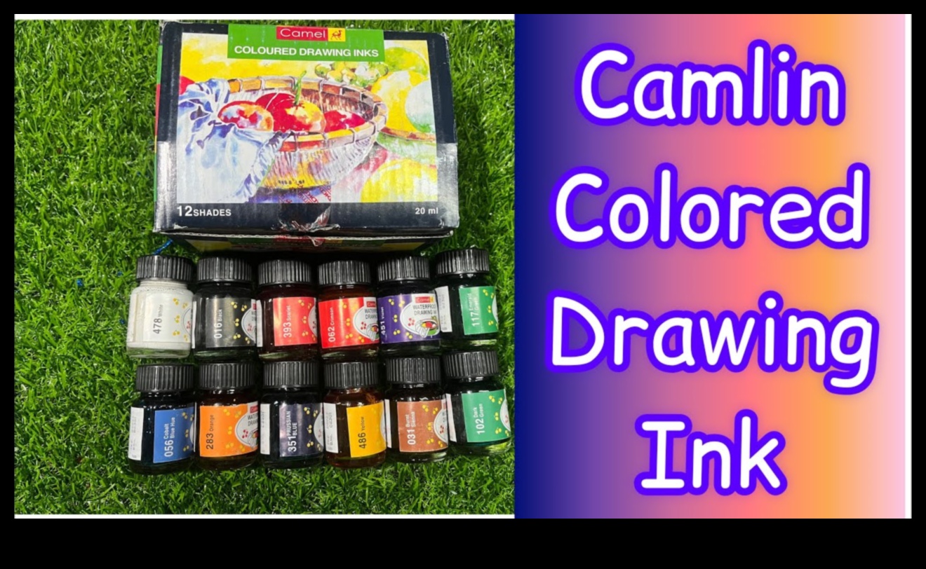 Zīmēšanas tintes daudzie toņi 5 Harmonijas zīmēšana ar tinti: vienotu un līdzsvarotu kompozīciju veidošanas paņēmieni