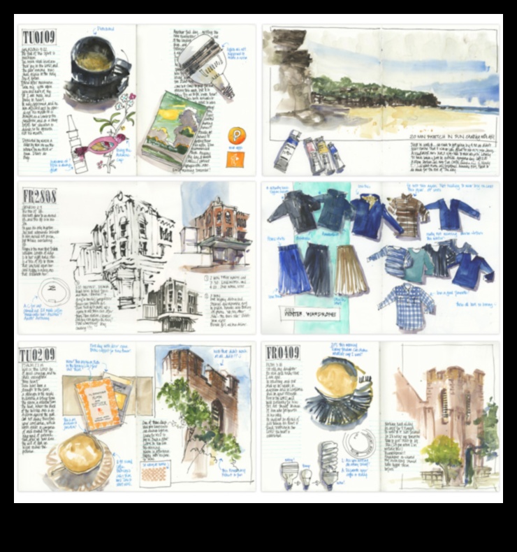 Pilsētas skiču burtnīca: ikdienas ainu dokumentēšana un pilsētas dzīves mainīgās ainavas