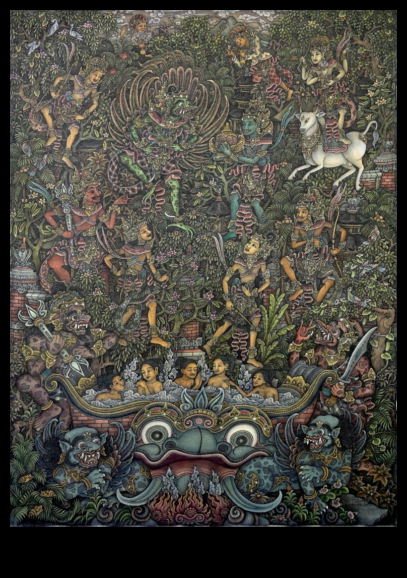 Bali Batuans: tradicionālās glezniecības ciems