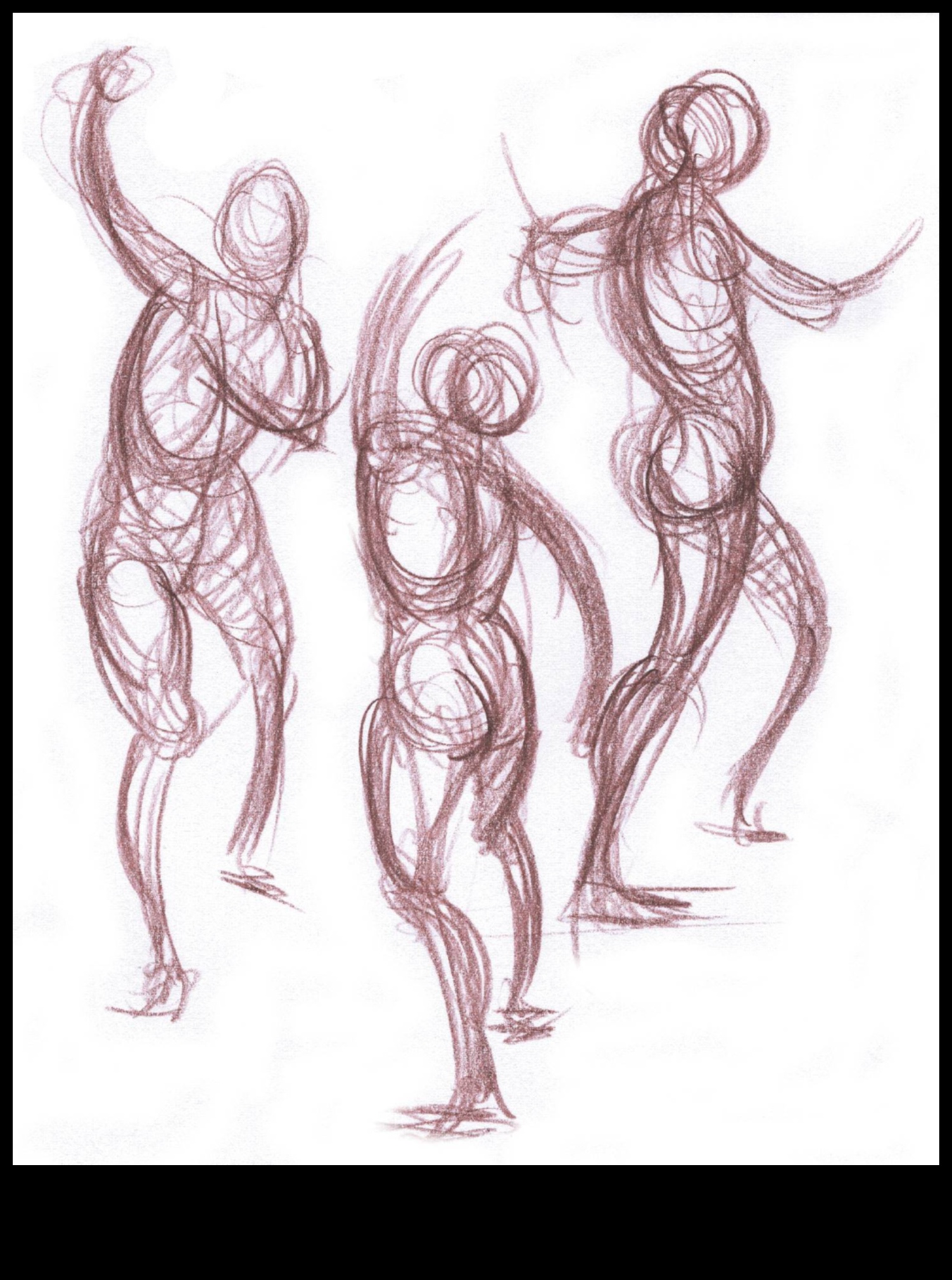 Dinamiskā anatomija: kustību tveršana dzīves zīmējumos