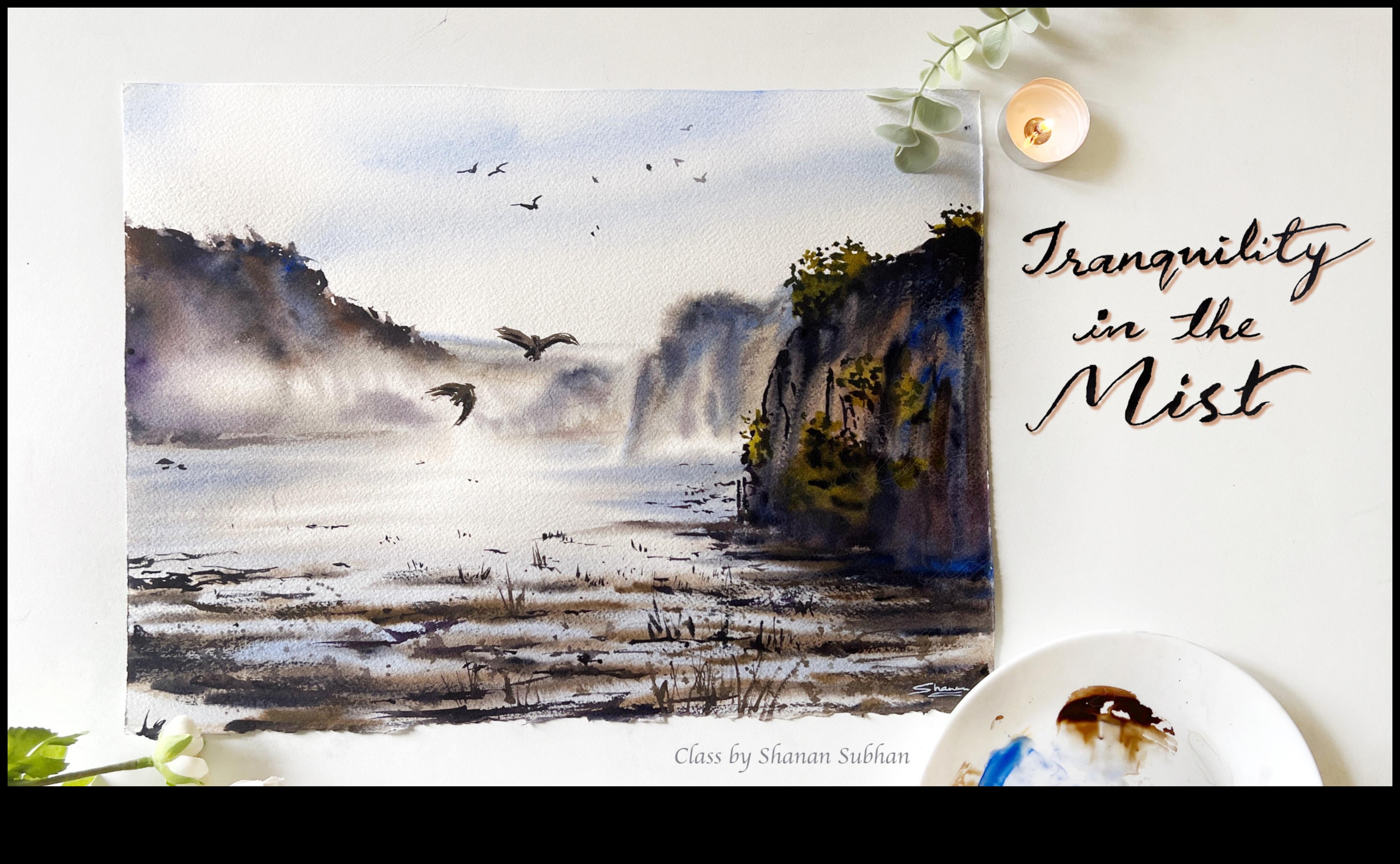 Mierīguma palete: Klusā daba akvareļos