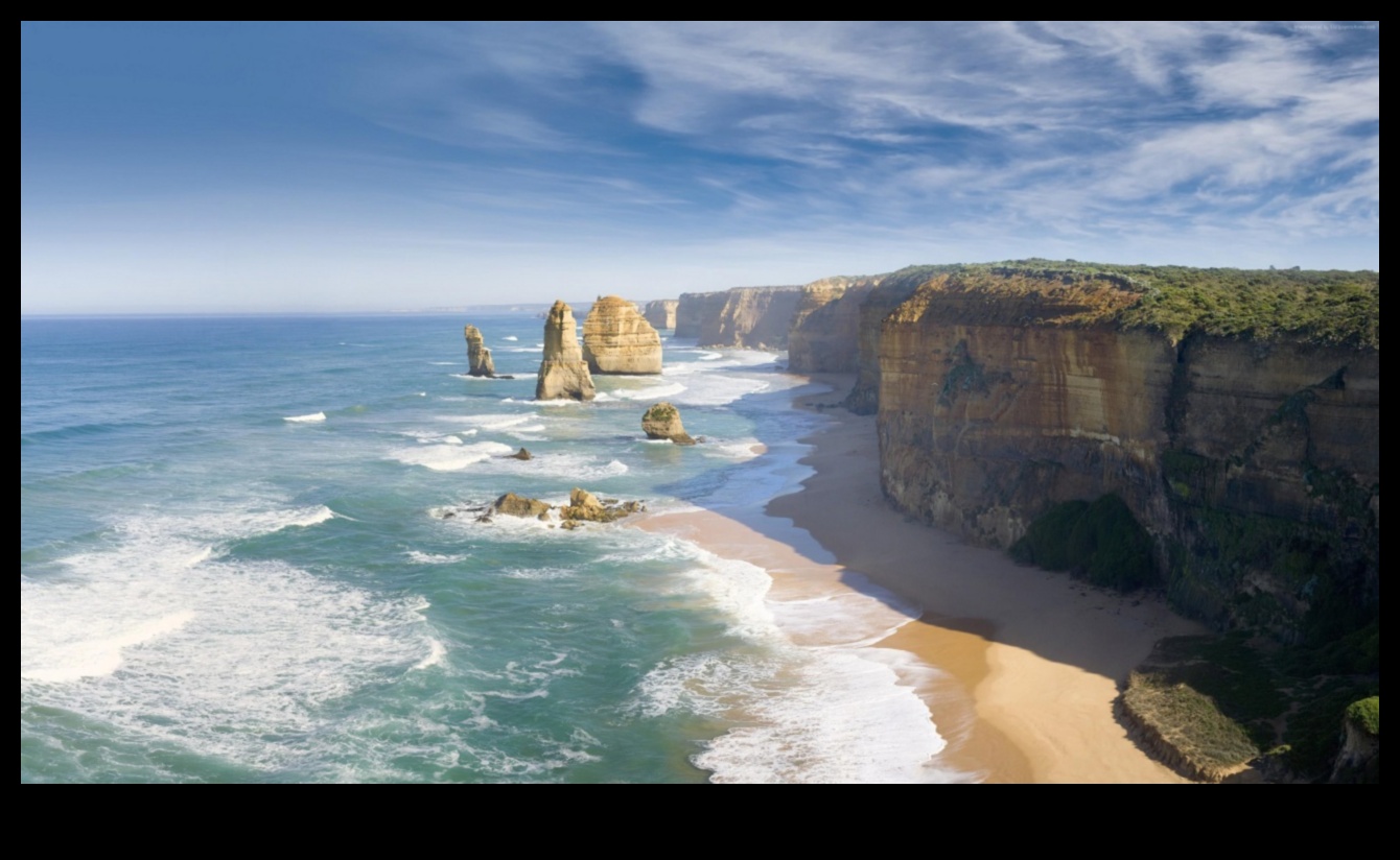 Piekrastes skaistuma tveršana: piejūras ainavas visā pasaulē