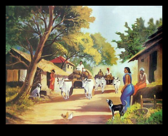 Burvīgie ciemata skati Foto eseja 3 Skats uz ciematu un pilsētu: burvīgs un gleznains