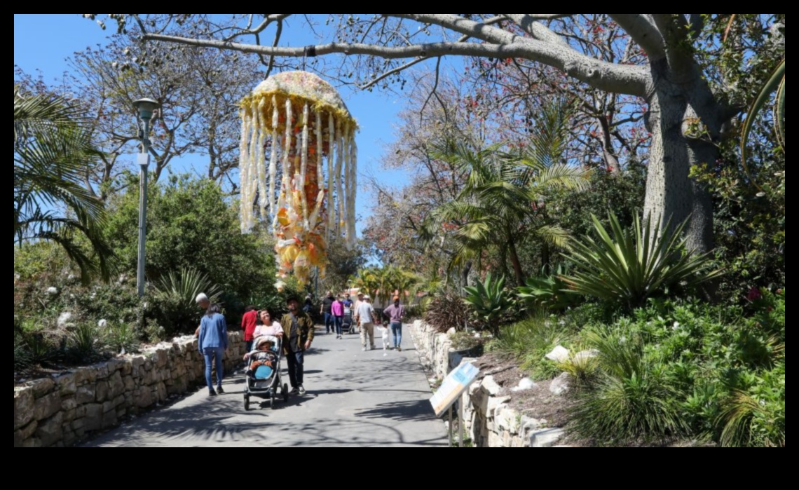 Botāniskais patvērums: pārvietošanās āra skulptūru iegribās