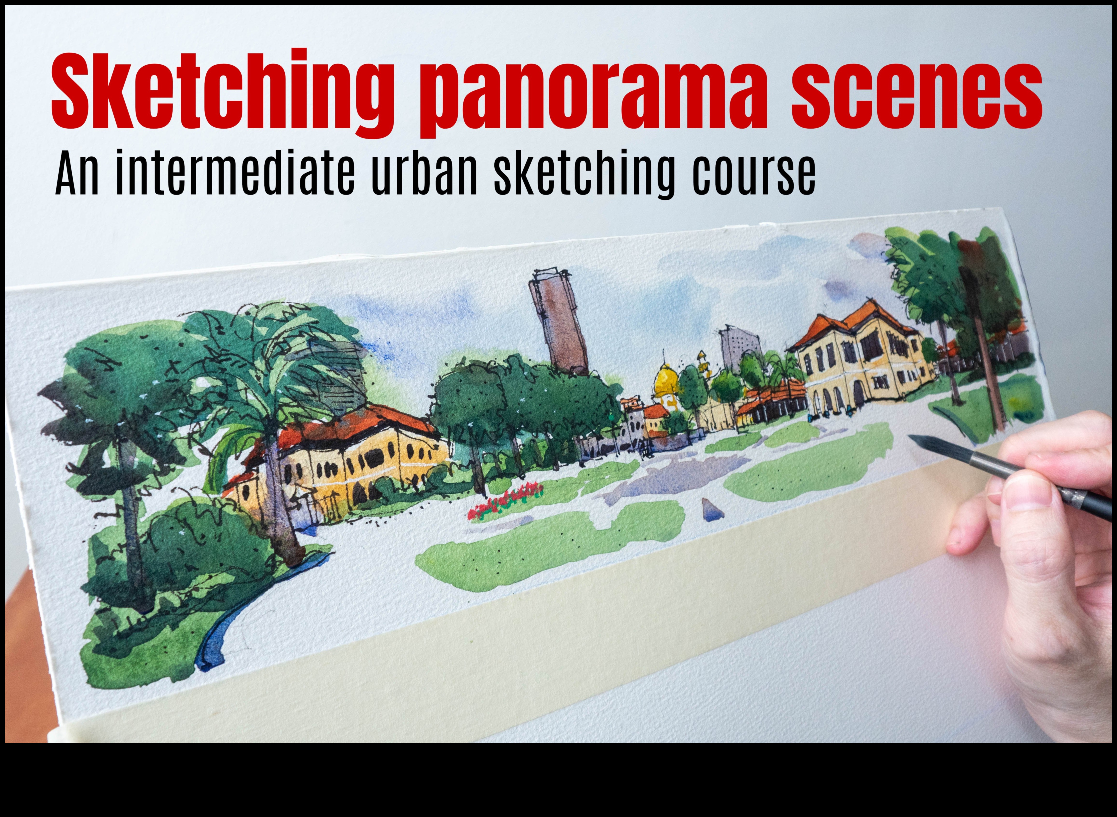 Zīmulis un panorāma: tveriet plašus skatus un plašās pilsētas perspektīvas