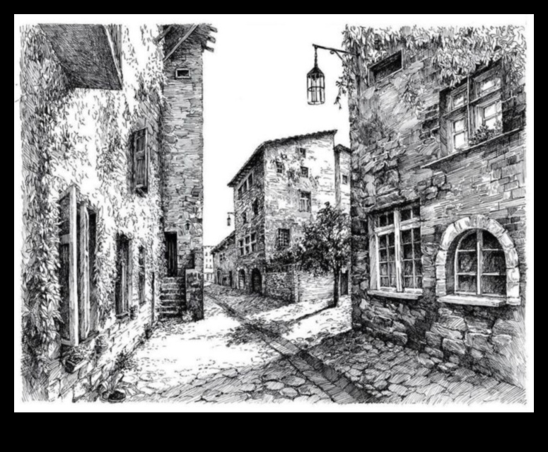 Ielu stūri un bruģakmeņi: pilsētas detaļu skicēšana