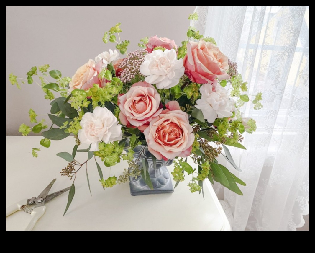 Klusums ziedēšanas laikā Ziedu kompozīcijas uz papīra 2 Klusums ziedā: ziedu kompozīcijas uz papīra