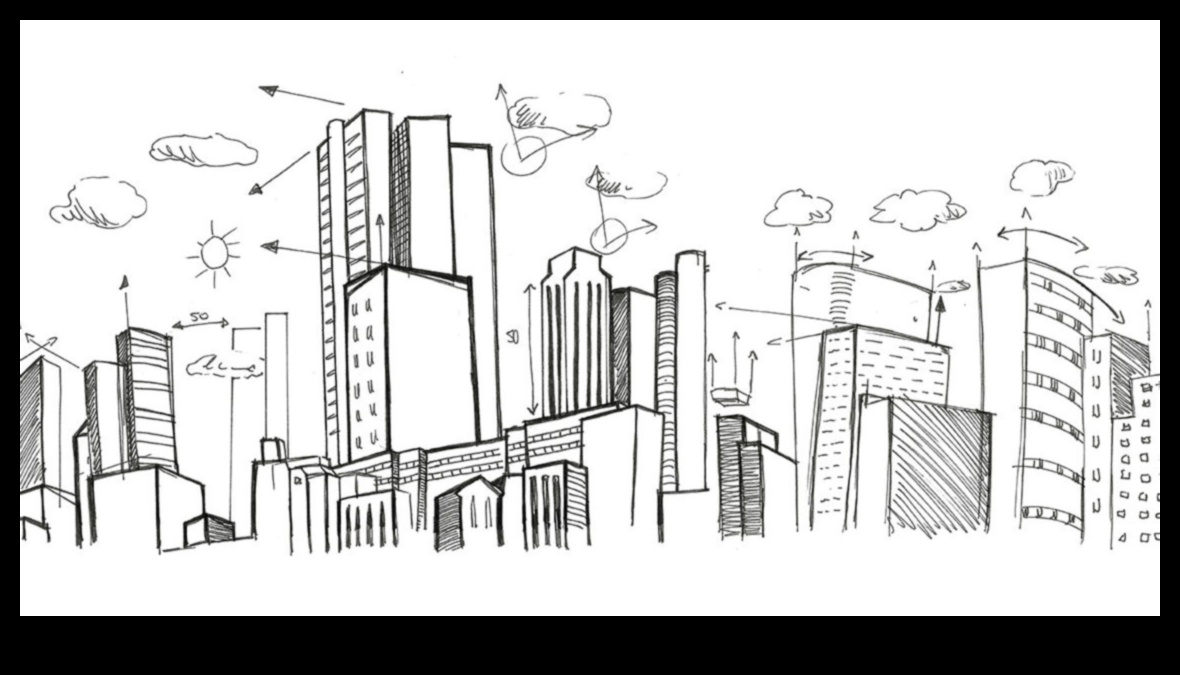 Zīmulis un perspektīvas dziļums pilsētu zīmējumos 2 Zīmulis un perspektīva: dziļuma paušana pilsētu zīmējumos