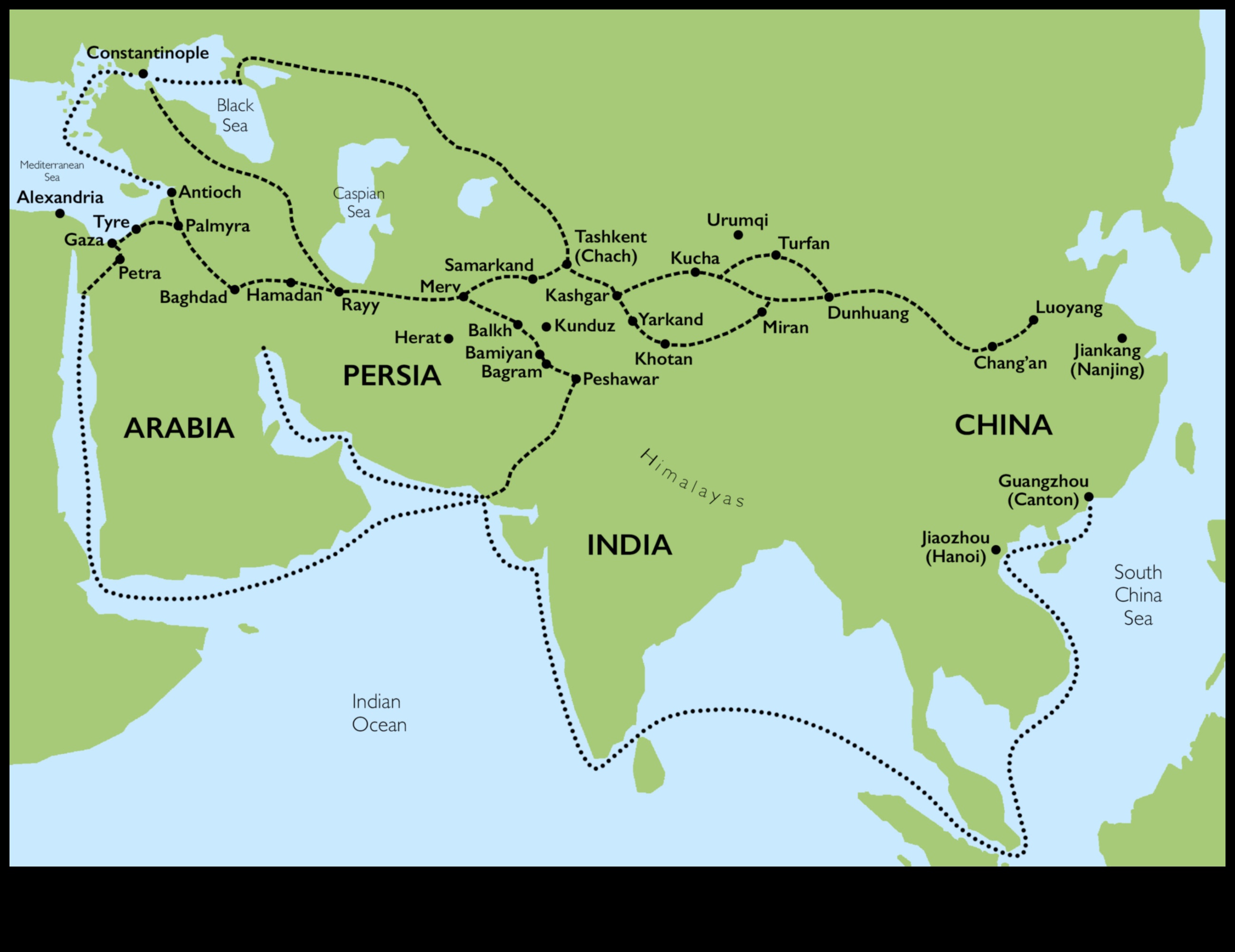 Zīda ceļa izpausmes: kultūras apmaiņa Āzijas mākslā