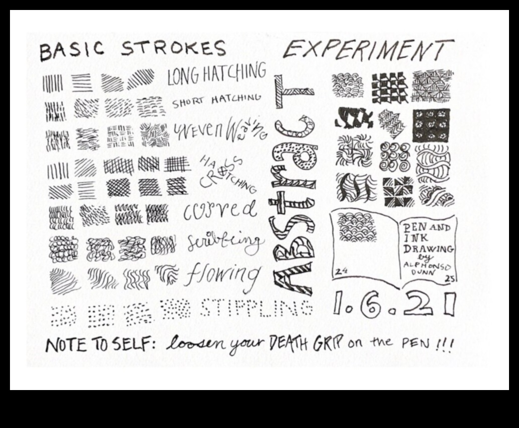 Bold Strokes: Tintes zīmēšanas metožu apgūšana