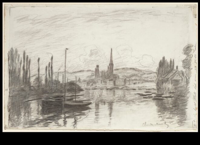 Impresionisma zīmuļa grafīta radošais iespējamība