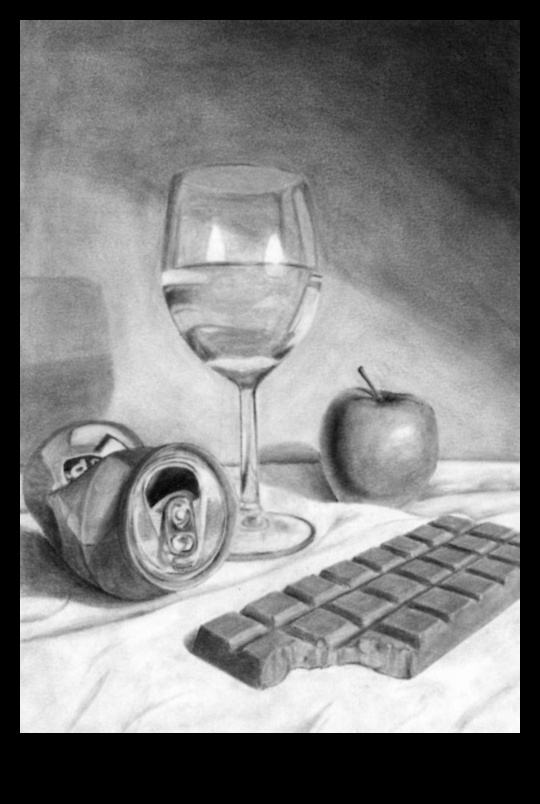 Mūžīga elegance klusās dabas tveršanā ar zīmuli 1 Mūžīga elegance: klusās dabas tveršana ar zīmuli