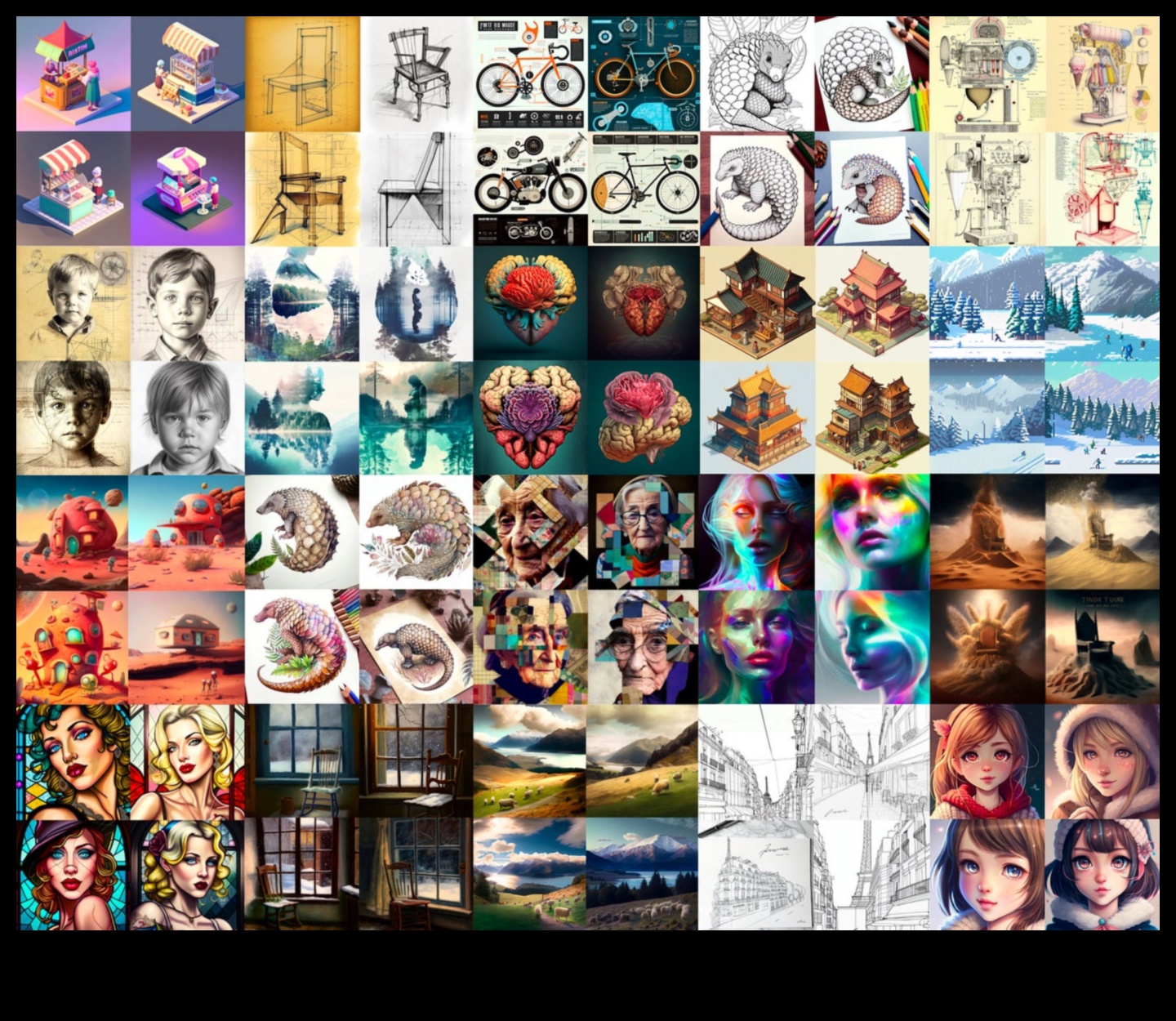 Radoši audekli, kas pēta dažādus ilustratīvās mākslas stilus 1 Radošie audekli: ilustratīvās mākslas dažādo stilu izpēte