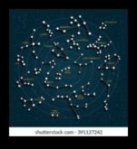 Savienojošie zvaigznāji, kartējot sociālo tīklu slavenības