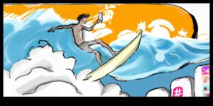 Vīrusu viļņi apkaro ceļu koplietojamu digitālo fenomenu cunami