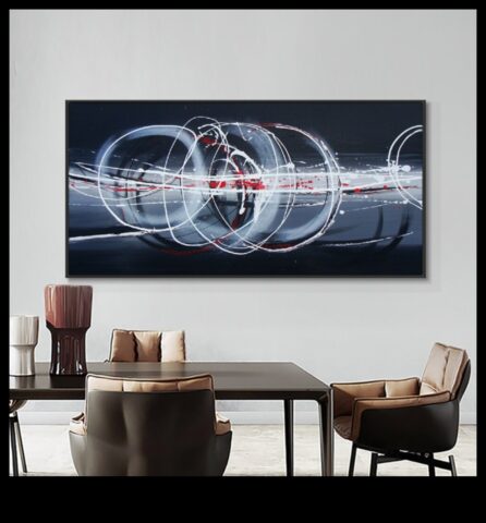 Vizuālās vibrācijas Abstraktās mākslas enerģētiskais sirds puksti