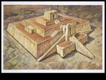 Ziggurat Zeniths debesu vārti pie Mezopotāmijas dieviem